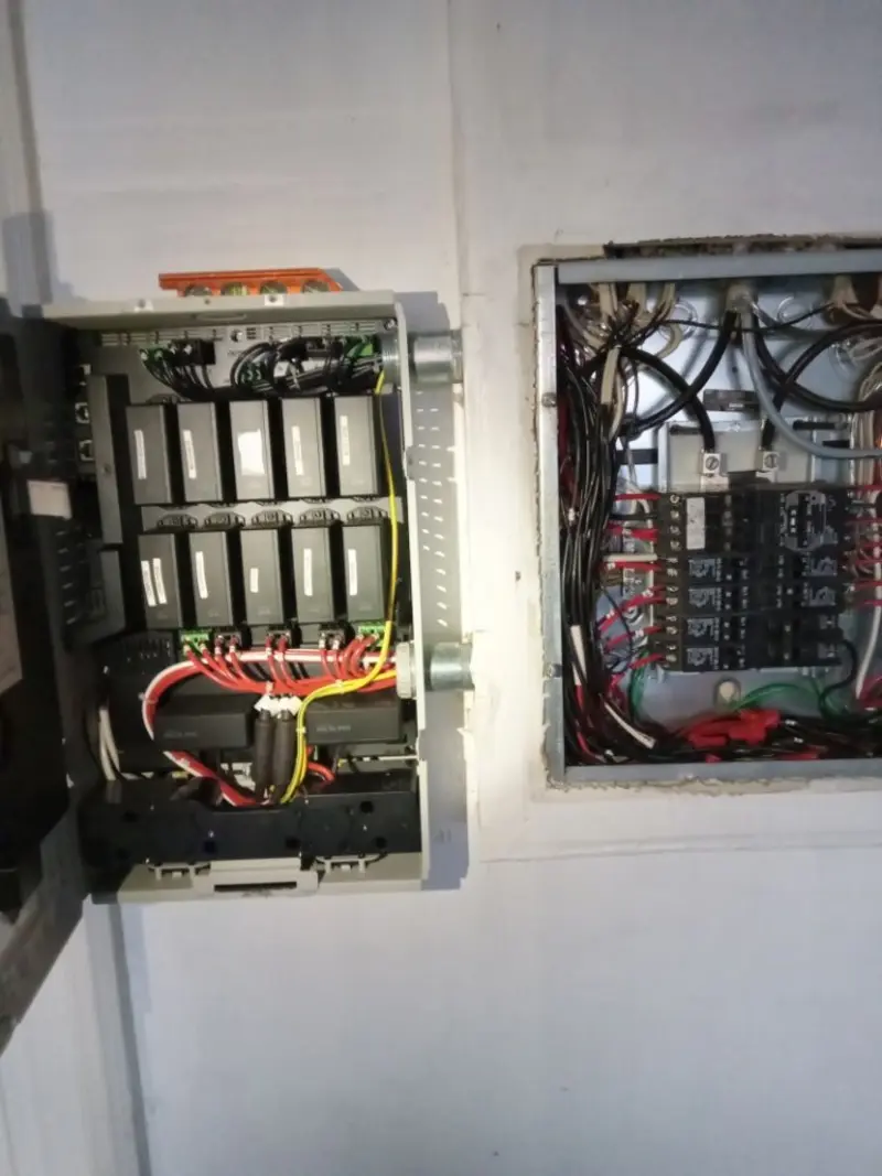 Electrical panel upgrade completed for Security Camera Wiring in Parksdale